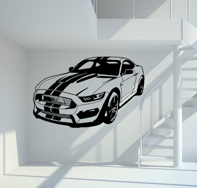 Ford Mustang Shelby GT350 Wandtattoo